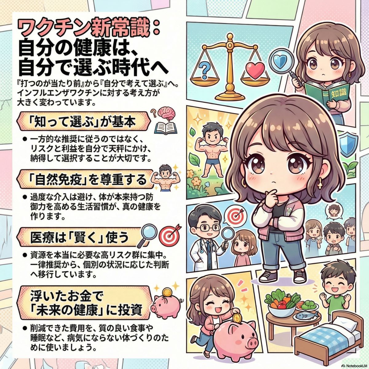 インフルエンザワクチン制限でも感染拡大なし、子どもたちの健康が守られた！