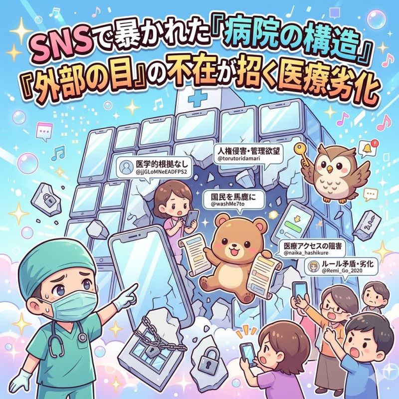 3. SNSに広がった声 — 「病院の構造」を突いた指摘