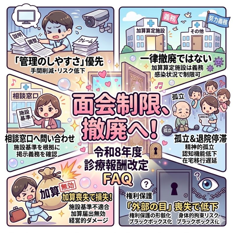 【面会制限の撤廃（令和8年度診療報酬改定）】のよくある質問（FAQ）
