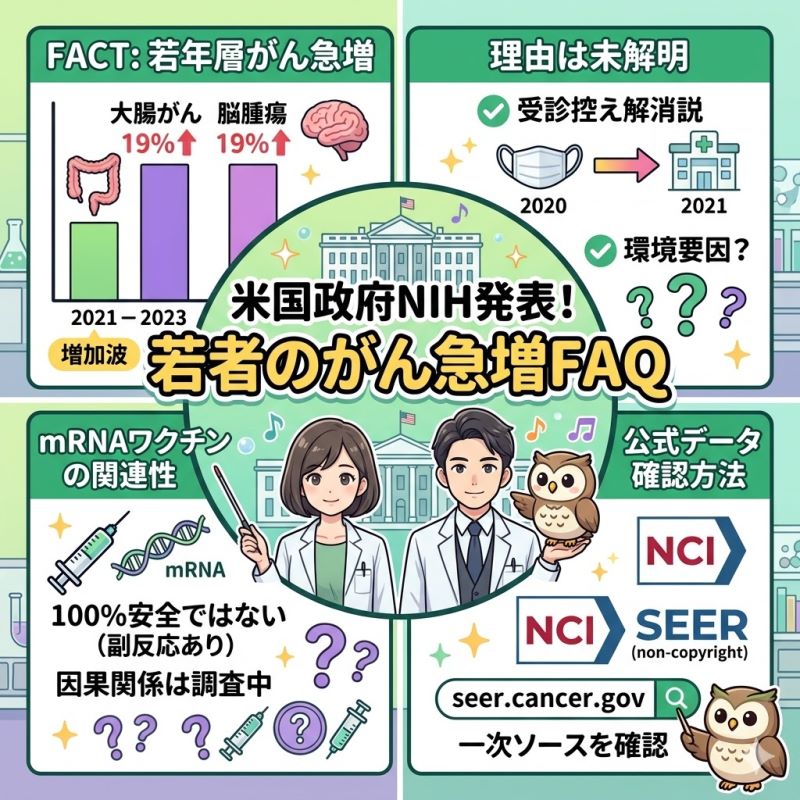 【米国政府発表】がん発症率の急増に関するよくある質問（FAQ）