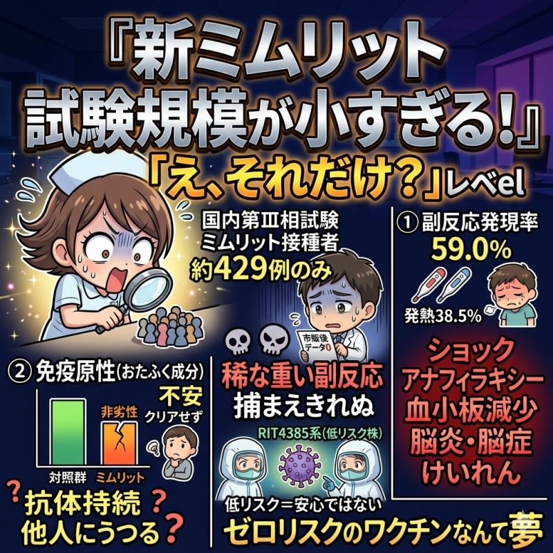 新ミムリット、試験規模が「え、それだけ？」レベル