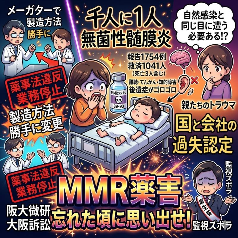 過去のMMR薬害、忘れた頃に思い出せ