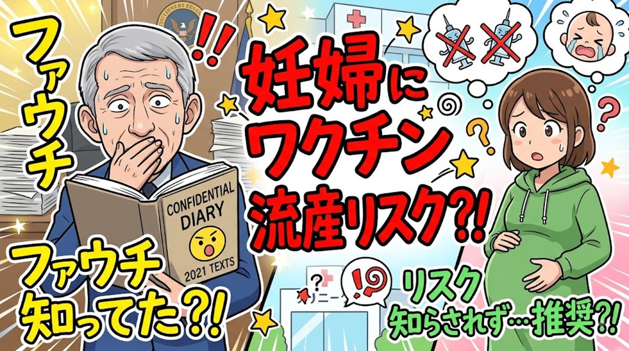 コロナワクチン接種で流産リスクをファウチと仲間は知っていた