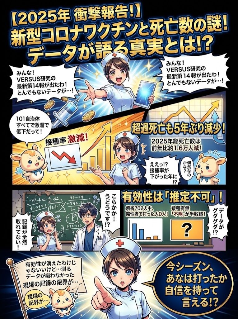 効果は出せず、記録は半分不明。コロナワクチン2025-26シーズンの報告