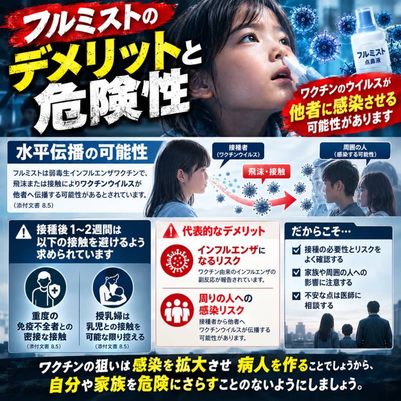 フルミストのデメリットと危険性