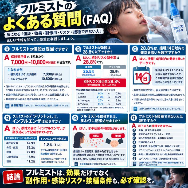 【フルミスト】のよくある質問(FAQ)