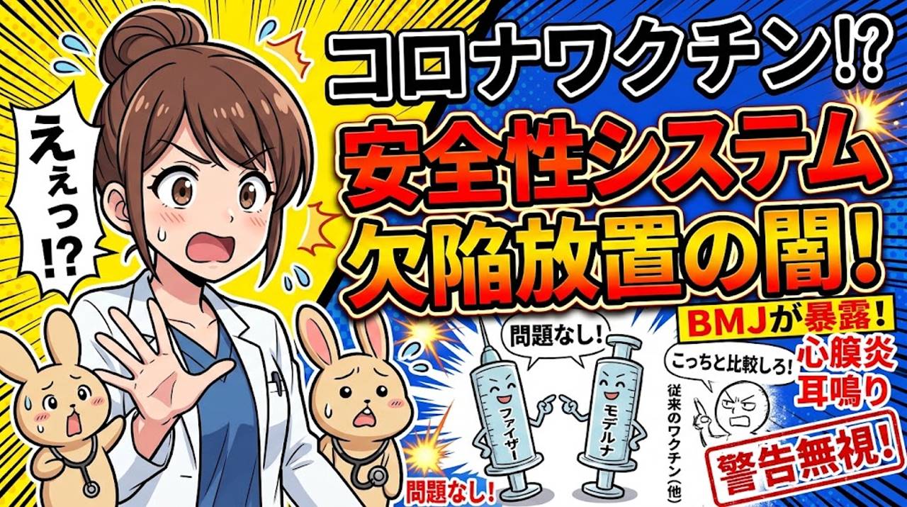 MBJが暴露！FDAとCDCは新型コロナワクチンの安全性システムに欠陥を無視！