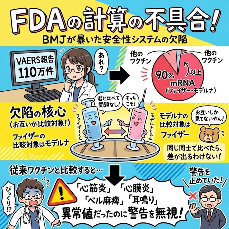BMJが明らかにしたFDAの計算の不具合