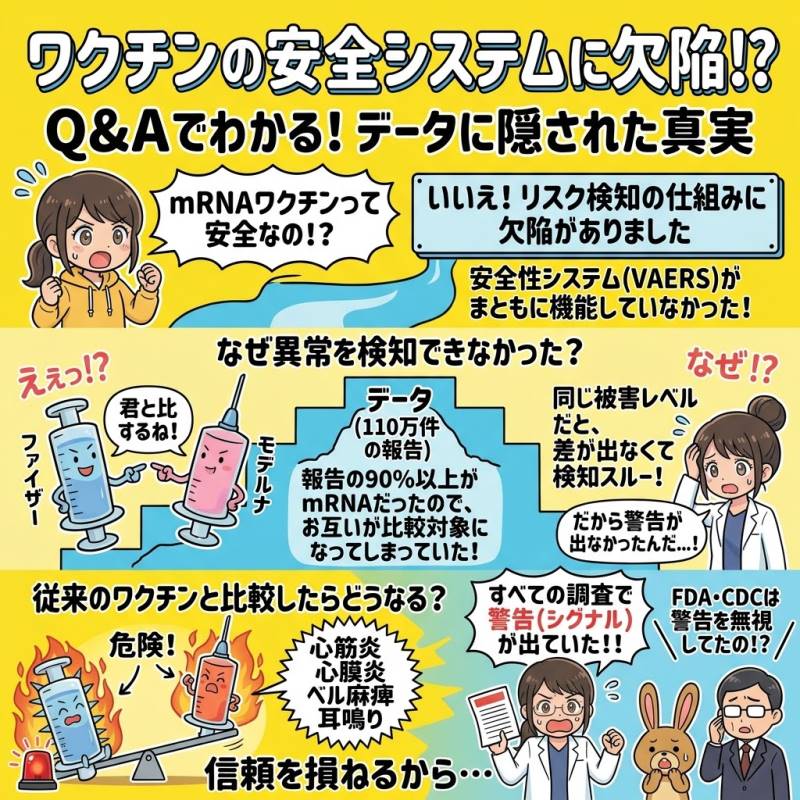 【新型コロナワクチンとVAERS】のよくある質問(FAQ)