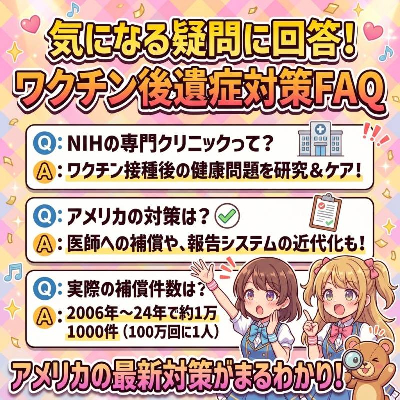 【RFK Jr.とNIHワクチン調査クリニック】のよくある質問（FAQ）