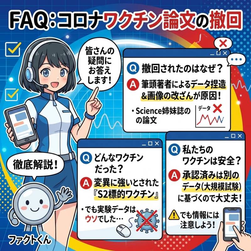 【コロナワクチンの論文撤回・データ捏造】のよくある質問（FAQ）